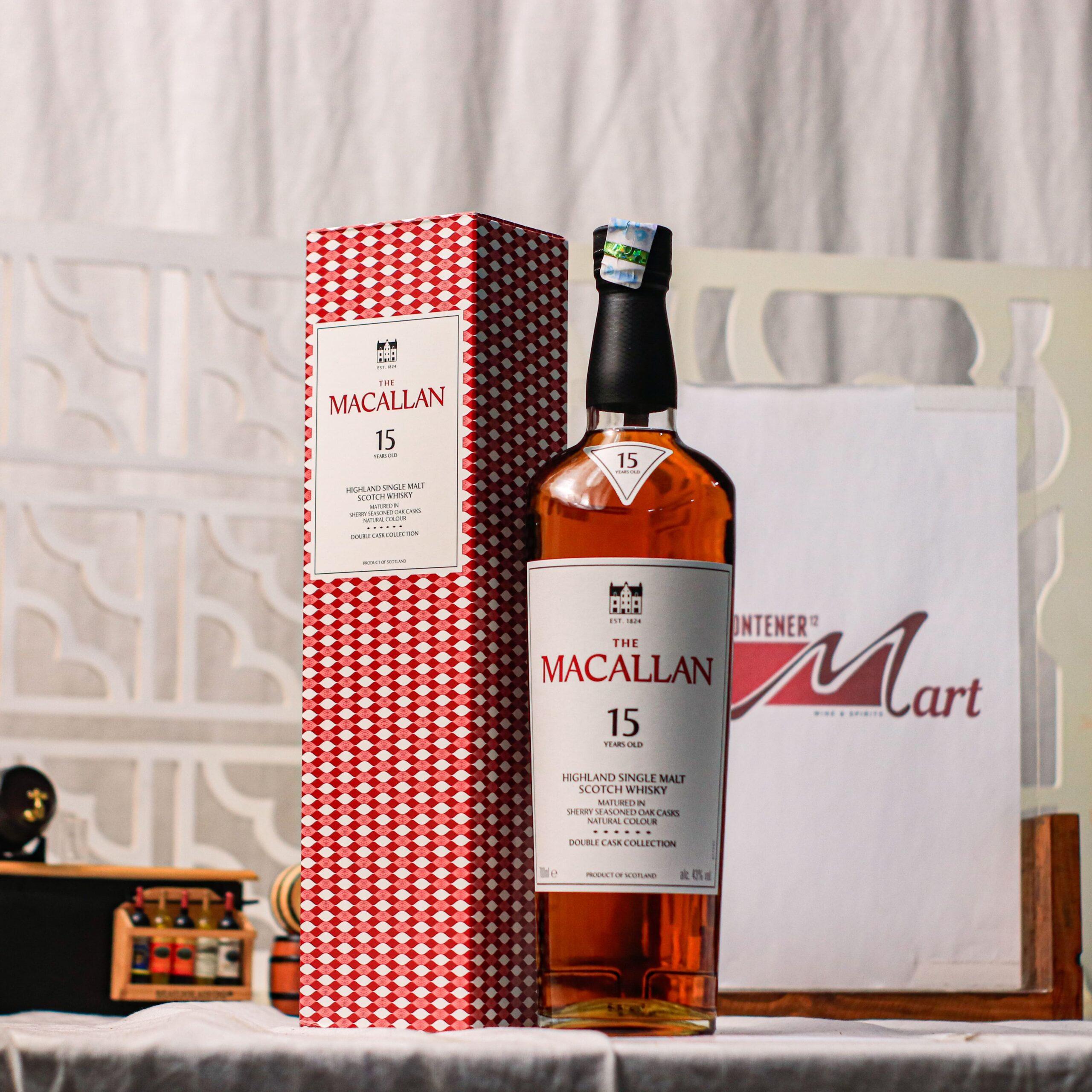 Macallan 15 Years Old Double Cask Highland Single Malt Scotch Whisky - New Bottle